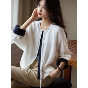 2026年春季新款休闲亚麻外套女装SXWT26036