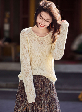 2026年春季新款套头针织衫SXZZS26044