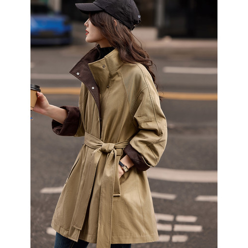 立领中长款羽绒服2025冬季新款90绒厚外套上衣女
