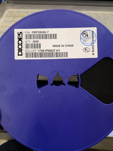DMP2004K-7 [MOSFET P-Channel]  SOT23 丝印PAB 原装现货