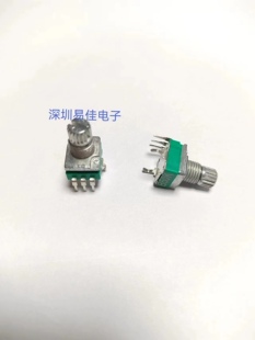 密封功放音量带定位电位器 短柄梅花轴10mm 50K立式 RP097电位器