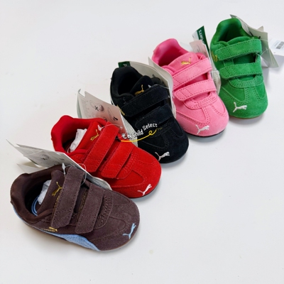 现货 PUMA彪马Speedcat 魔术贴儿童赛车鞋男女童薄底T字头德训鞋
