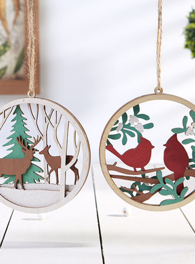 新款北欧温馨麋鹿挂件DIY装饰品