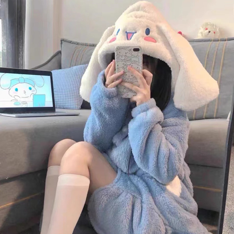 秋冬季珊瑚绒家居服女士两件套装