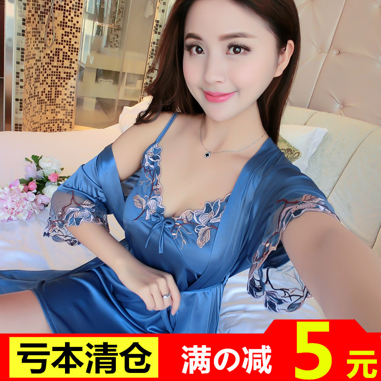 薄款吊带睡裙性感家居服短袖睡衣
