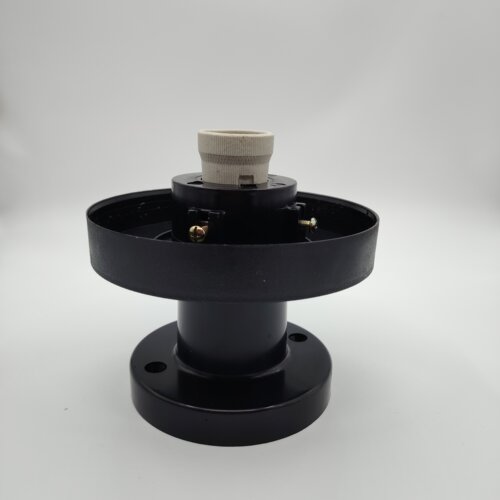 球罩塑料灯座150mm适配145口径球罩 矮座 小座 柱头围墙灯 胶木座