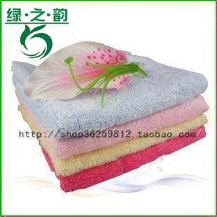 绿之韵毛巾小方巾 竹纤维毛巾正品竹炭洗脸毛巾 洗碗巾LB00151