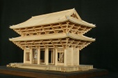 日本手工拼装 70东大寺南大门木制古建筑模型玩具 DIY小林工艺1