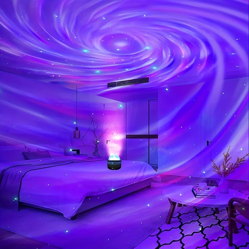 网红星空灯水波纹投影灯