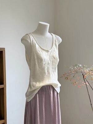 2025新款新中式国风重磅日常气质设计师款吊带背心女