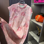 国风时尚 百搭夏季 新款 新中式 圆领盘扣短袖 连衣裙女