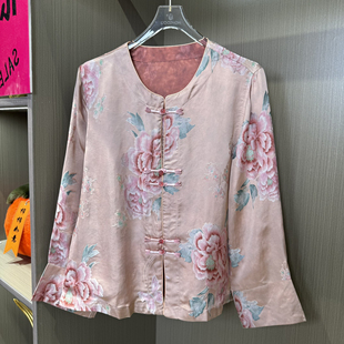 外套女 丝绒轻奢通勤长袖 新中式 复古盘扣风显气质春夏季