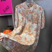 双鱼·裙 高定小众设计款 斜襟连衣裙