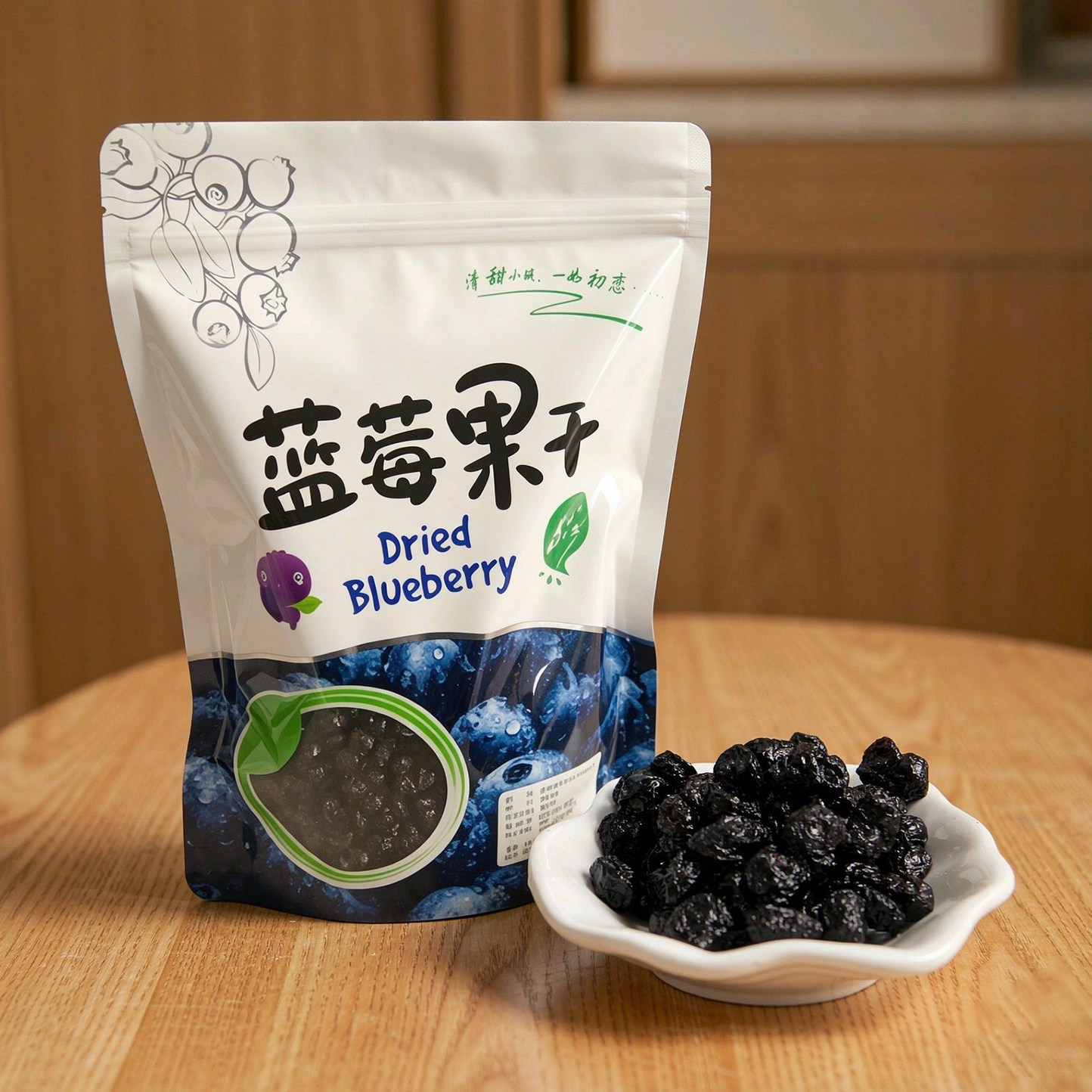 蓝莓干无糖无添加500g东北特产果干蓝梅干原味烘焙果大颗脯小零食