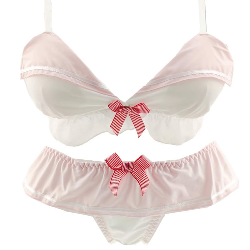 18n4新款jk制服二本水手日本水冰月内衣水兵可爱无钢圈套装三角杯