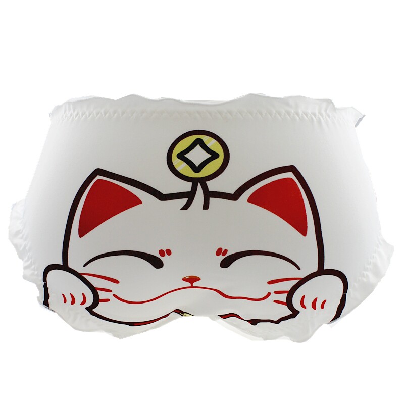 4942猫铃铛牛奶丝内裤少女三角裤日系胖次二次元可爱铃日本