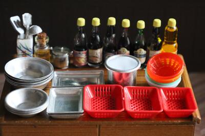 迷你玩具微缩食玩铝盆模型