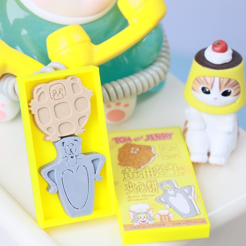 迷你微缩仿真模型可爱卡通猫和老鼠饼干模型娃屋场景配件