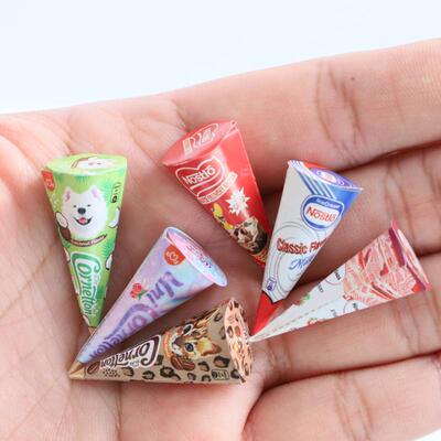 微缩食玩迷你玩具仿真甜筒模型