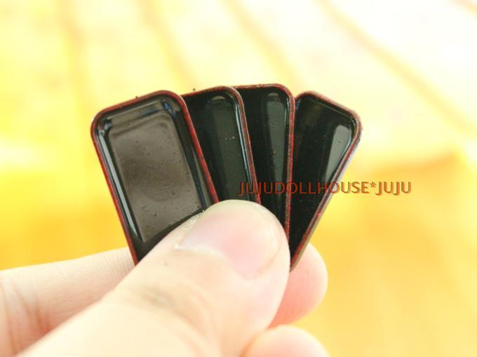 桔桔微缩场景红边4个一组家具