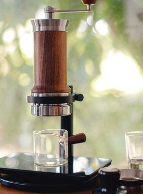恶作剧Mischief手摇浓缩意式咖啡机变压萃取实木不锈钢户外不插电