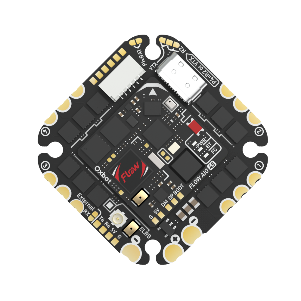 牛博特45A AIO一体飞控Oxbot Flow AIO45 内置接收机OX32电调固件