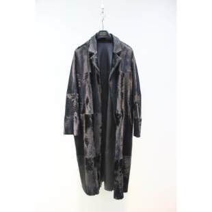 轻柔如真丝黑标级小小小湖羊皮毛一体简约气质西装长款皮草外套女