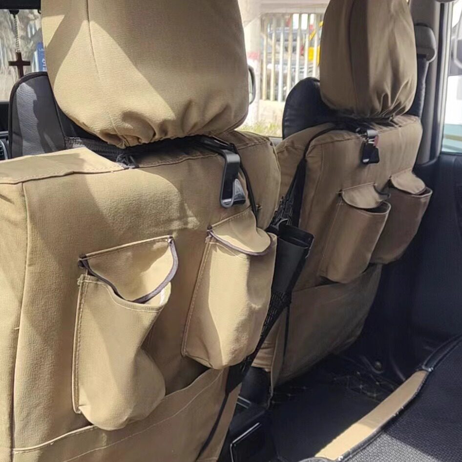订制加密纯棉帆布全包专用汽车座套环保无静电勇士长城炮锐骐皮卡
