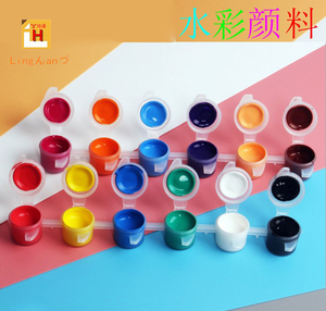 玲涵紫砂丙烯颜料套装12色墙绘手绘t恤diy彩绘画防水料满就送包邮
