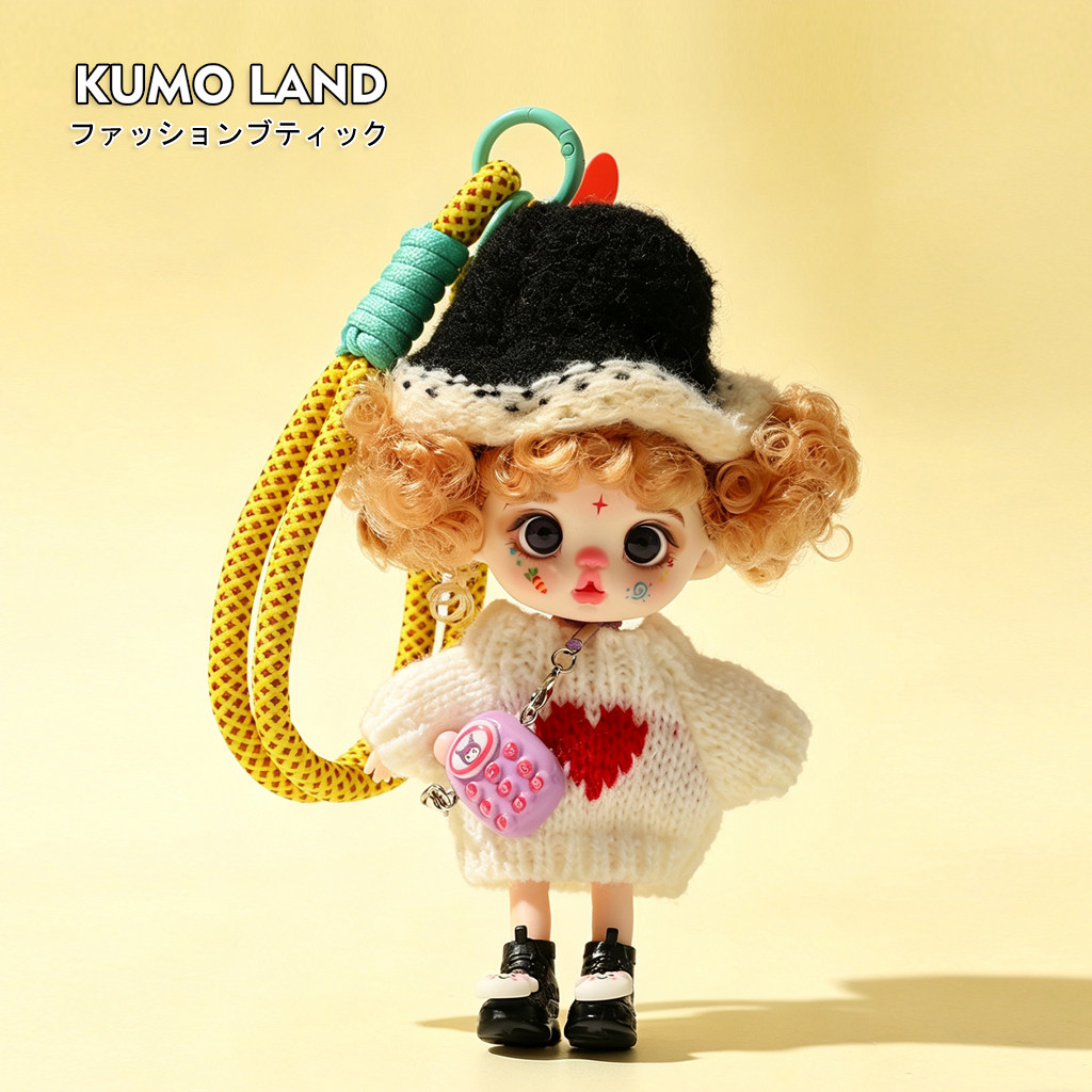 KUMO LAND搪胶娃娃包包挂件萝莉芬潮玩创意时尚手机挂件钥匙扣