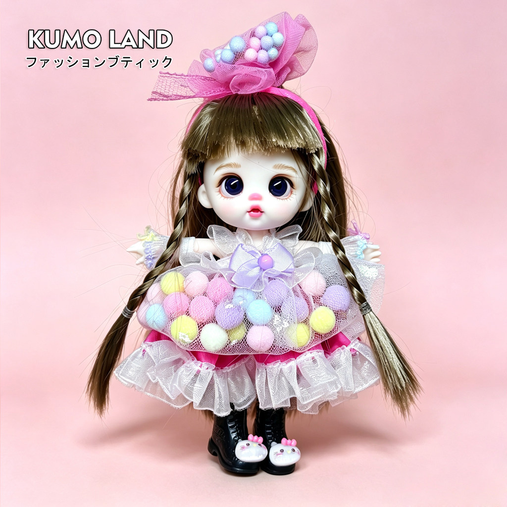 KUMO LAND萝莉芬娃娃包包挂件创意时尚搪胶手机挂件潮玩钥匙扣