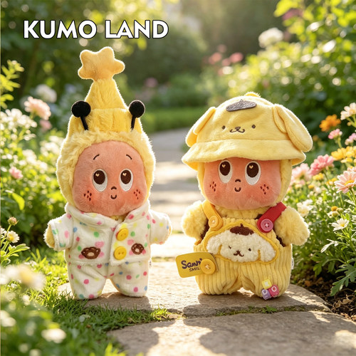 日本KUMO LAND星星人包包挂件小蜜蜂毛绒公仔书包挂饰钥匙扣代购
