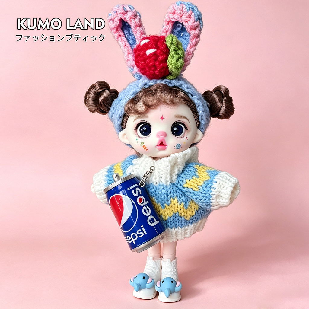 KUMO LAND搪胶萝莉芬娃娃包包挂件创意时尚手机挂件潮玩钥匙扣