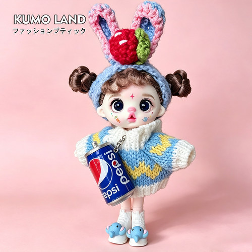 KUMO LAND搪胶萝莉芬娃娃包包挂件创意时尚手机挂件潮玩钥匙扣