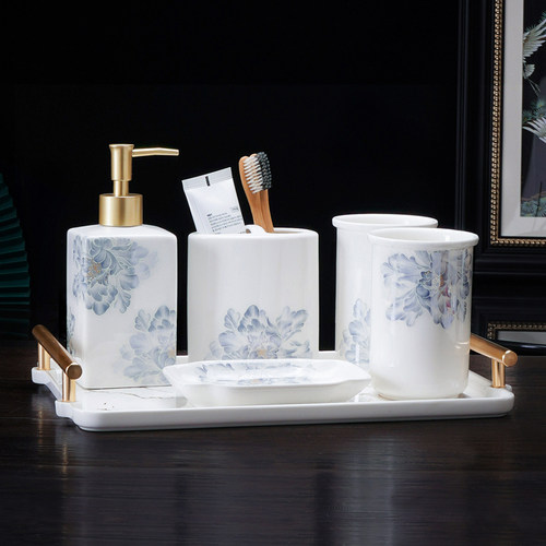 卫生间漱口杯新中式洗漱杯刷牙杯