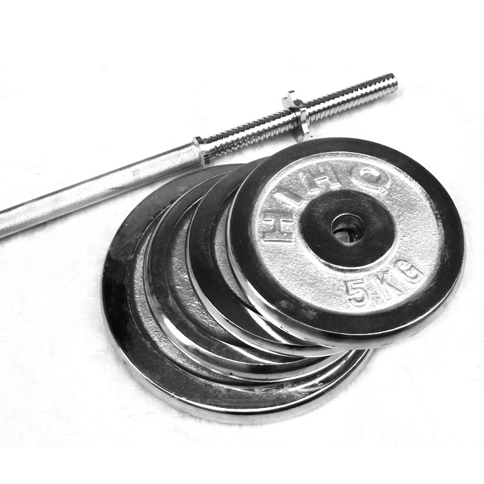 出口电镀片哑铃片电镀杠铃片小孔片举重杠铃盘7元/KG