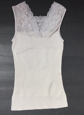 蕾丝塑身衣 薄款 打底背心 V领