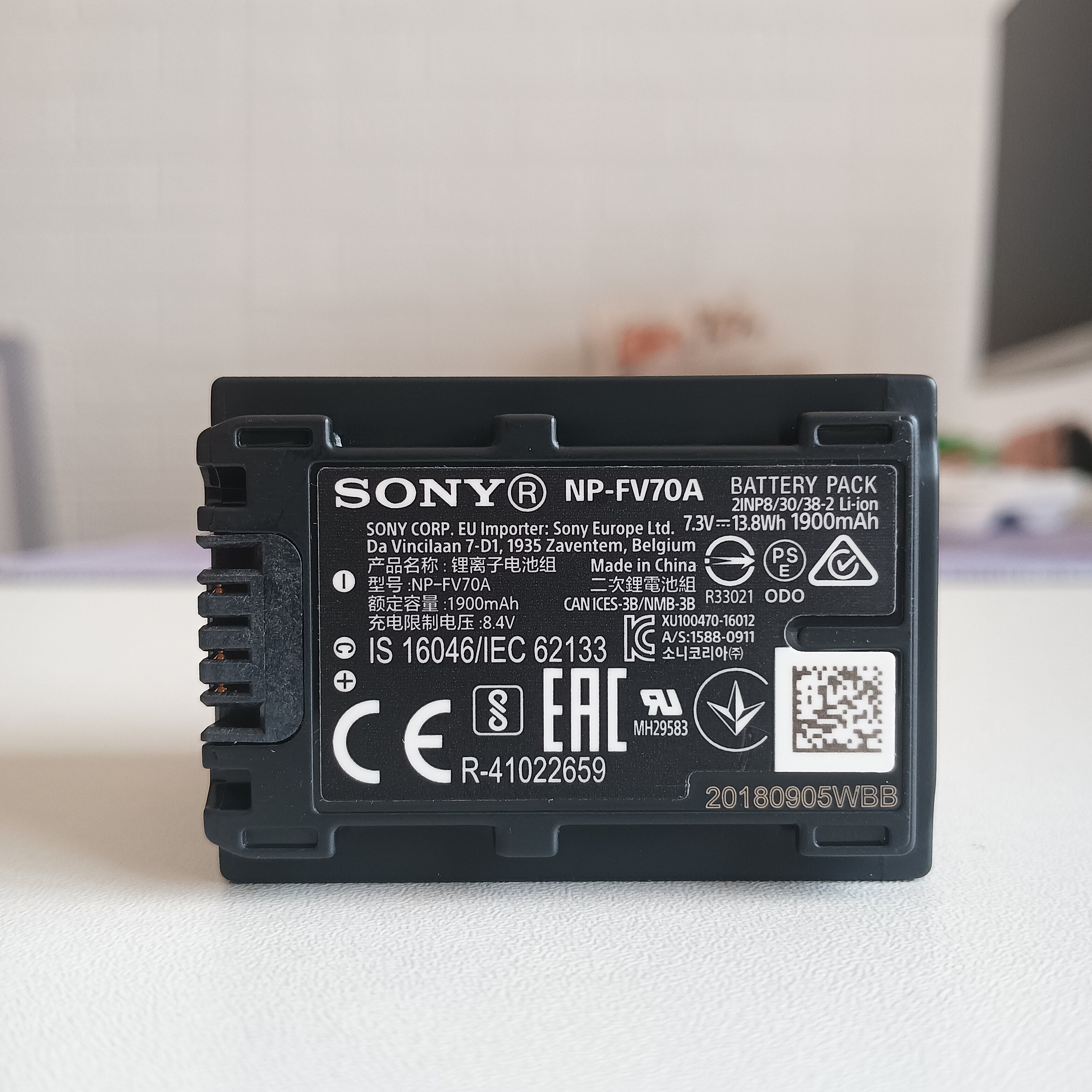 原装Sony/索尼NP-FV70A电池FV50摄像机AX700 AX60 45 CX680 AX100