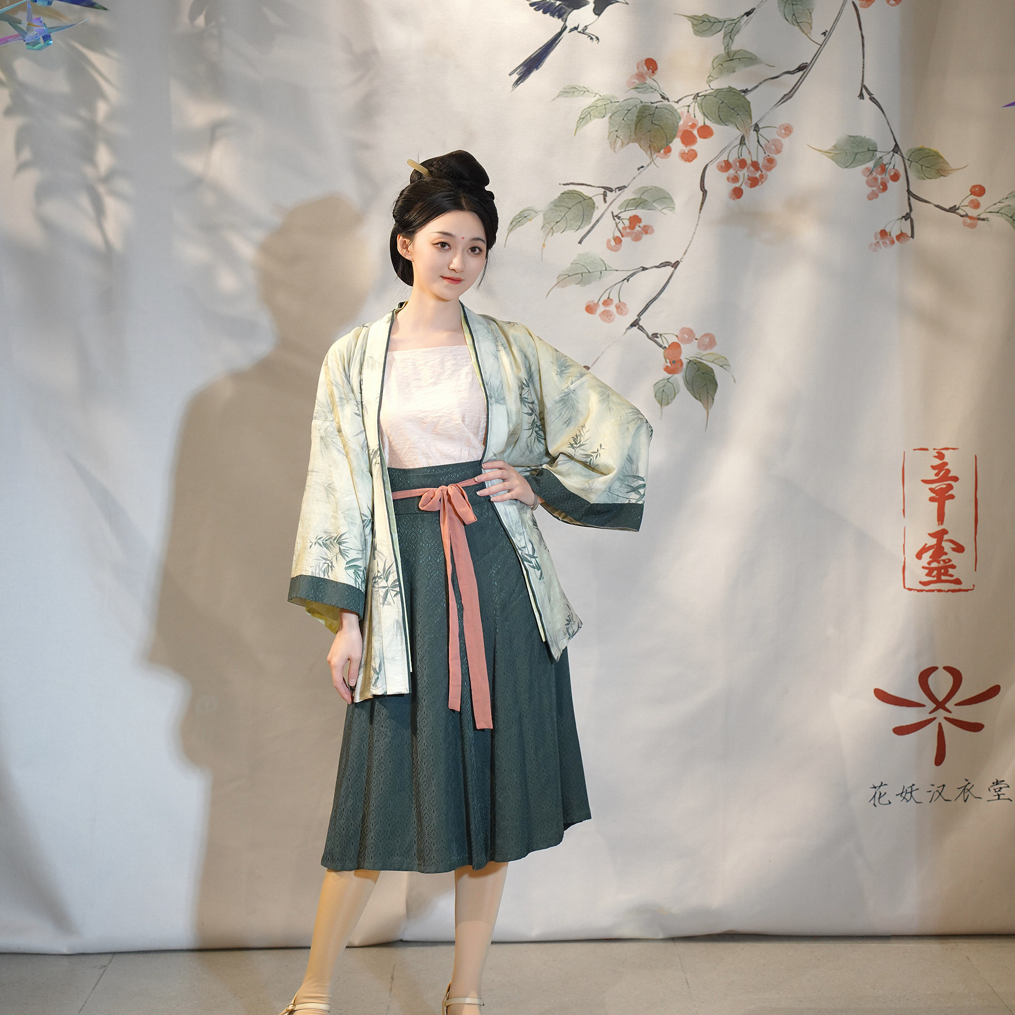 花妖汉衣堂原创女春夏改良新中式国风元素破裙宋制日常通勤竹枝词