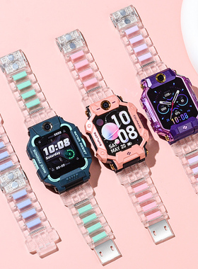 适用小天才电话手表表带Z9Z8Z7SZ6SZ5A磁吸表带透明Q1AD3Q2A透气