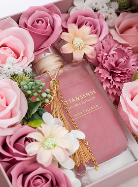香薰花艺礼盒生日礼物送女生闺蜜高档实用婚礼结婚礼品伴娘伴手礼