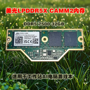 LPDDR5X 32GB CAMM2内存 7500 工作站电脑AI内存 DDR5 美光原装