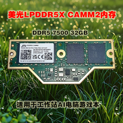 美光LPDDR5X32GB7500DDR5内存