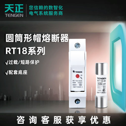 天正RT18熔芯熔断器10只装