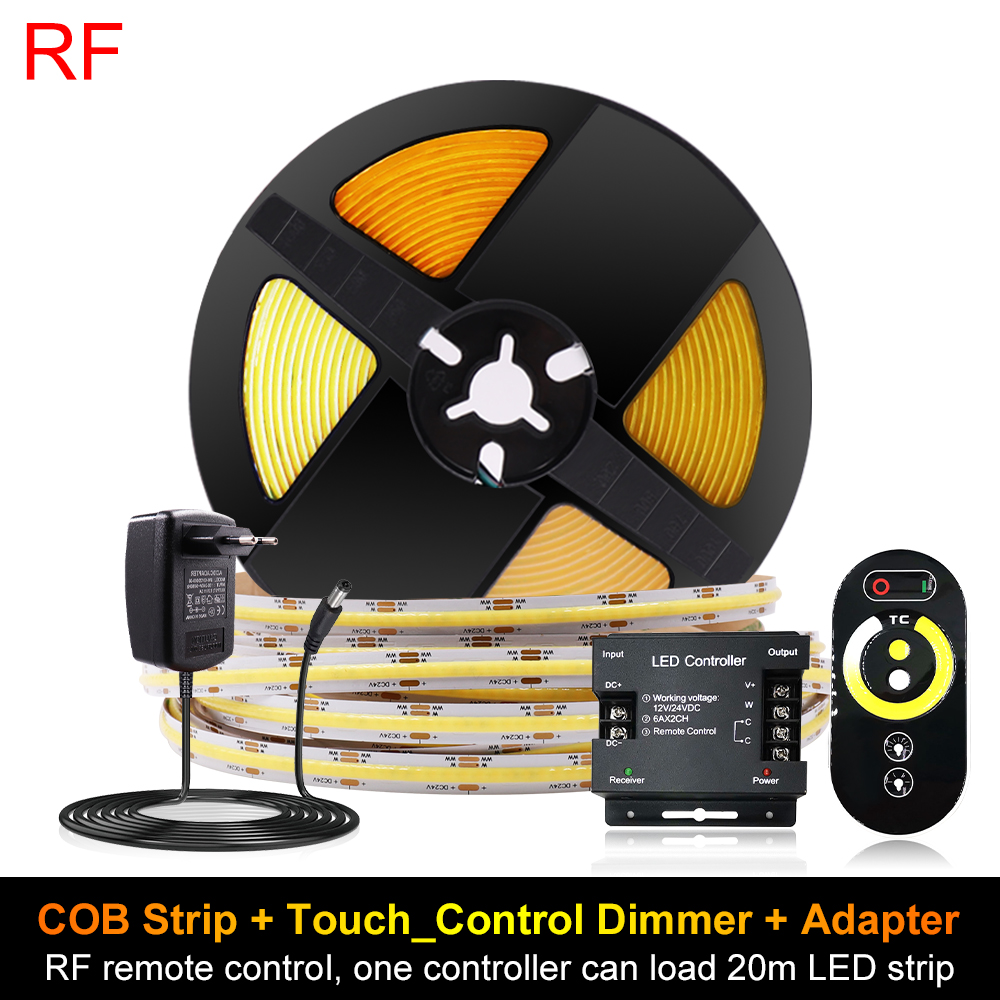 FCOB双色温灯带CCT冷暖光可调节