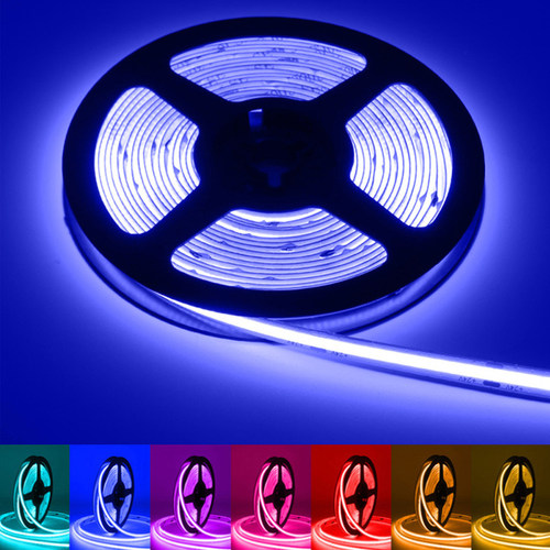 5米24VFCOB柔性LED灯带七彩RGB12V电竞客厅吊顶COB呼吸氛围灯条