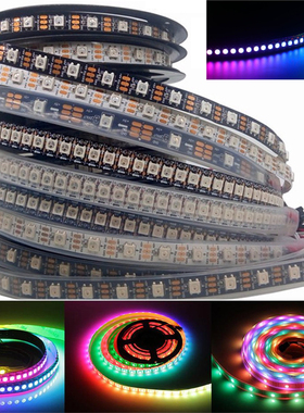 WS2812B RGB Led Strip Light Individually Addressable144灯5V