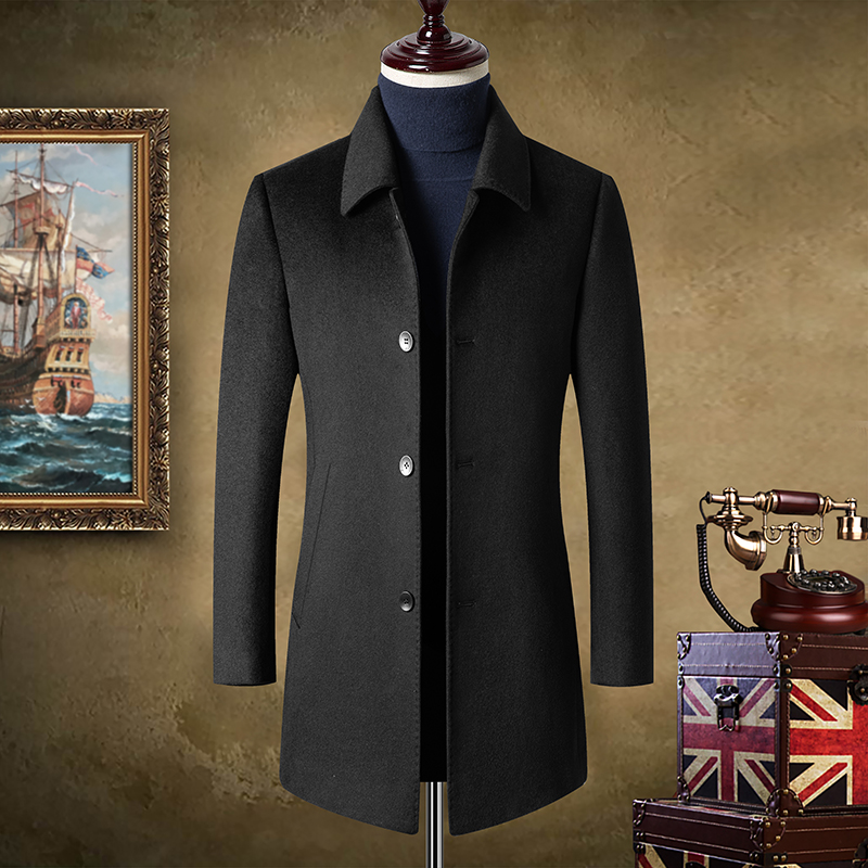 2021男士休闲毛呢大衣带内胆羊毛大衣AC316-P360，男装毛呢大衣，星座1409-3