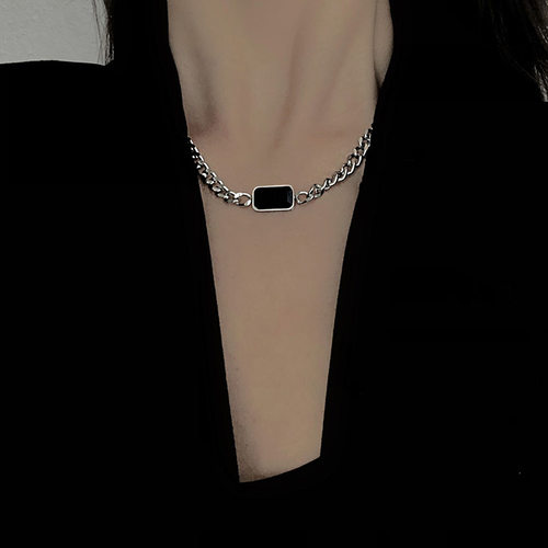 欧美个性钛钢ins嘻哈女潮项链