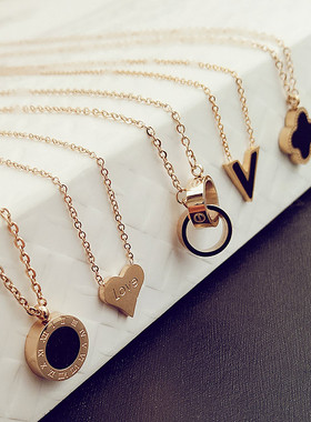 韩国简约个性精致小巧不掉色项链